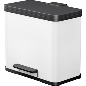 Hailo öko trio plus L 0633-230 odpadkový kôš 27 l ocelový plech (š x v x h) 470 x 430 x 340 mm biela, čierna s pedálovým