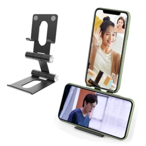 Bakeey Multifunction Folding Desktop Phone/Tablet Holder Dual Axis Folding for iPhone 13 13 Pro For Samsung Galaxy S21 X