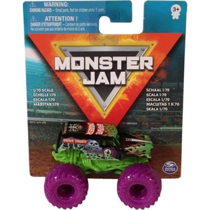 Monster Jam Sběratelská auta 1:70 Grave Digger Fialová kola