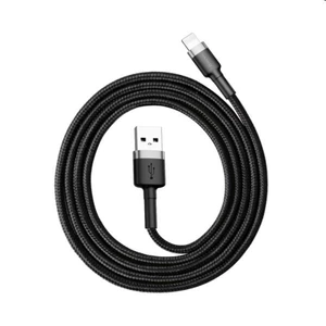 Baseus Cafule Cable USB/Lightning 2.4A 0.5m, szürke/fekete