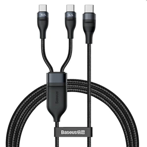 Baseus Flash Series 1for2 nabíjací kábel USB-C/2xUSB-C 100W 1.5m