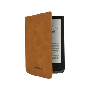 Puzdro pre čítačku e-kníh Pocket Book 616/627/628/632/633 (WPUC-627-S-LB) hnedé flipové puzdro na čítačku kníh • PocketBook • materiál: eko koža • pov