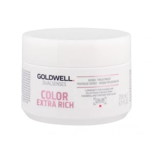 Goldwell Dualsenses Color Extra Rich 60 Sec Treatment 200 ml maska na vlasy pro ženy na hrubé vlasy