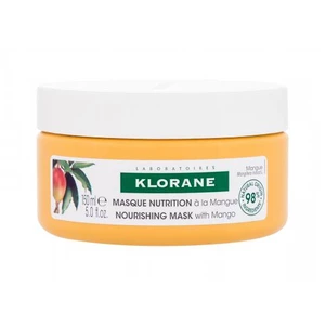 Klorane Mango Nourishing Mask 150 ml maska na vlasy pro ženy na poškozené vlasy; na suché vlasy