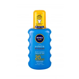 Nivea Sun Protect & Bronze Sun Spray SPF20 200 ml opaľovací prípravok na telo unisex