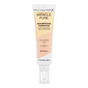 Max Factor Miracle Pure Skin-Improving Foundation SPF30 30 ml make-up pre ženy 33 Crystal Beige na veľmi suchú pleť