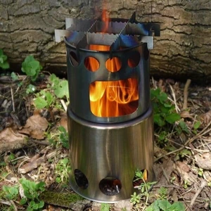 Varič Salamander Stove - dřívkáč TBS Outdoor® (Barva: Stříbrná)