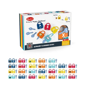 Onshine Early Education Unlock Toys Set Montessori Infant Early Education Alphanumeric Unlock Toys For 3-6 Years Old Chi
