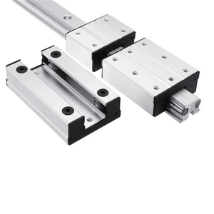 Machifit LGD12-500-1000L Linear Guide Aluminum Alloy External Dual-axis LGB12-60L 2UU Block For CNC Machine