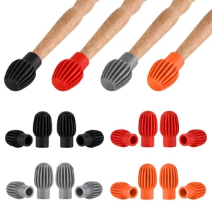 2pcs/4pcs Drumstick Practice Tips Drum Mute Portable Silicone Drum Mute Damper Replacement Musical Instrument Accessorie