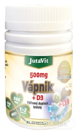 JutaVit Vápnik 500 mg + D3
