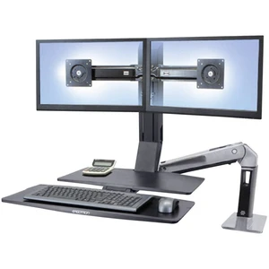 Ergotron WorkFit-A 2-násobný stolový držiak monitoru  25,4 cm (10") - 61,0 cm (24") výškovo nastaviteľný, odkladacie mie