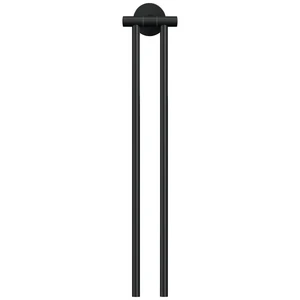 tesa  MOON BLACK držiak uterákov 2 tyče na uteráky lepidlo kov