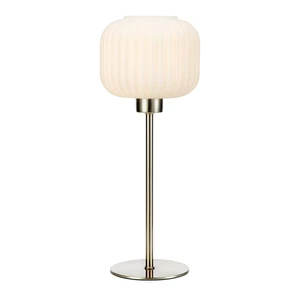 Stolová lampa v oceľovozlatej farbe Markslöjd Sober