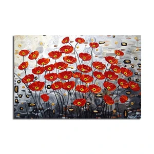 Obraz na plátne Poppy Field, 70 × 45 cm