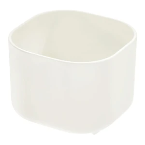 Biely úložný box iDesign Eco Bin, 9,14 x 9,14 cm