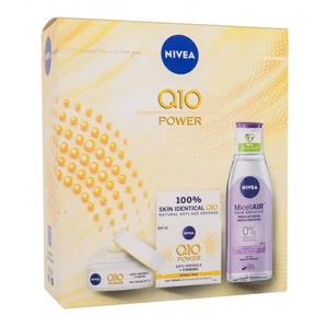 Nivea Q10 Power Anti-Wrinkle + Firming darčeková kazeta denný pleťový krém Q10 Power SPF15 50 ml + micelárna voda MicellAir 200 ml na veľmi suchú pleť