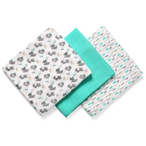 BabyOno Take Care Natural Diapers látkové plienky 70 x 70 cm Turquoise 3 ks