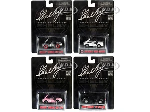 "Carroll Shelby 50th Anniversary" 4 piece Set 2022 Release Q 1/64 Diecast Model Cars by Shelby Collectibles