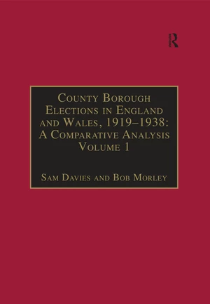 County Borough Elections in England and Wales, 1919â1938