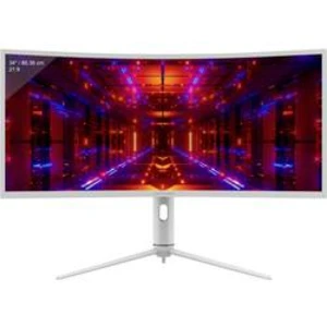 Herní monitor LC Power LC-M34-UWQHD-144-C-K, 86.4 cm (34 palec),3440 x 1440 Pixel 1 ms, VA LCD DisplayPort, HDMI™, na sluchátka (jack 3,5 mm), USB-C™