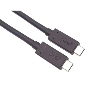 Kábel PremiumCord Thunderbolt 3, 40Gbps, USB4, 1,2m (ku4cx12bk) čierny multifunkčný kábel • USB-C na USB-C • rozlíšenie až 8K • obnovovacia frekvencia