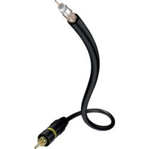 Kabel 1x cinch vidlice ⇒ 1x cinch vidlice, 1,5 m, černý, Inakustik