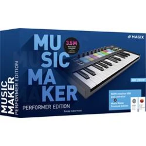 Magix Music Maker Performer Edition (2021) plná verze, 1 licence Windows hudební software