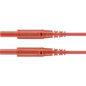 Schützinger MSFK A301 / 0.5 / 100 / RT měřicí kabel [zástrčka 2 mm - zástrčka 2 mm] červená
