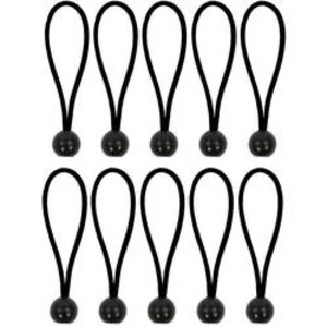 ProPlus Elastická sada stanových plakelů s plastovým balením 365644 Zeltspanner-Set 10 Stück - elastisch 15cm mit Kunststoffball