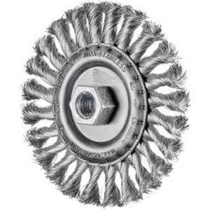 Kulatý kartáč KŮŇ, 115 x 22 mm, tloušťka drátu 0,35 mm Se závitem M14 PFERD POS RBG 11512/M14 INOX 0,35, 43312004, 1 ks