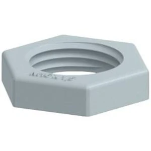 Pojistná matka OBO Bettermann 116 M16 SGR PA, 2048760, PG16, plast, tmavě šedá , 100 ks