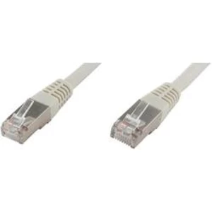 Síťový kabel RJ45 econ connect F6TP15GR, CAT 6, S/FTP, 15.00 m, šedá