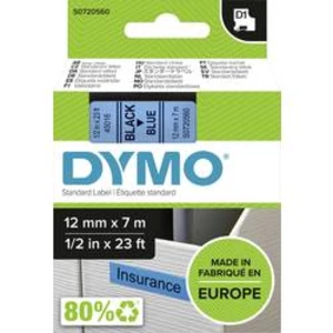 Páska do štítkovače DYMO 45016 (S0720560), 12 mm, D1, 7 m, černá/modrá
