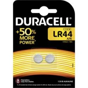 Knoflíková baterie LR 44 Duracell AG13, alkalicko-manganová, 2 ks