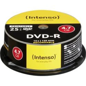 DVD-R 4.7 GB Intenso 4801154, s potiskem, 25 ks, vřeteno