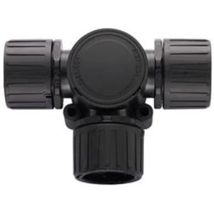 T rozdělovač HellermannTyton HG16-T 166-24800, 16 mm, 16 mm, 16 mm, černá, 1 ks