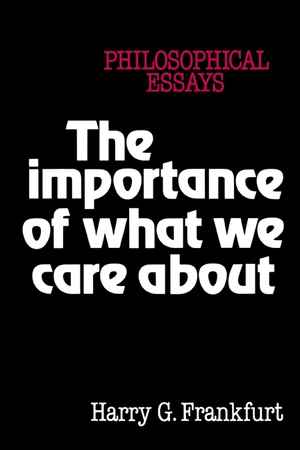 The Importance of What We Care About