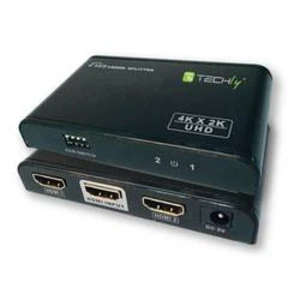 HDMI rozbočovač TECHly IDATA-HDMI2-4K2E IDATA-HDMI2-4K2E, 2 porty, černá