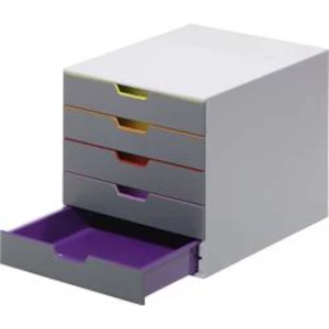 Durable VARICOLOR 5 - 7605 760527 box se zásuvkami, šedá, DIN A4, DIN C4 , Folio , Letter , Počet zásuvek: 5