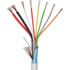 Alarmový kabel LiYY ELAN 27061, 6 x 0.22 mm² + 2 x 0.75 mm², bílá, metrové zboží