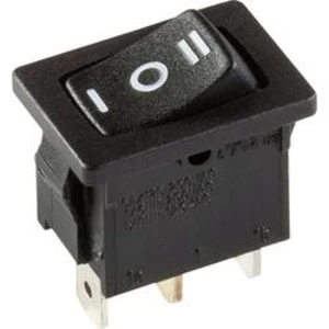 Kolébkový spínač s aretací interBär 3632-100.22, 250 V, 10 A, 1x zap/vyp/zap, N/A, 1 ks