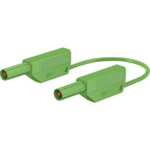 Stäubli SLK4075-E/N bezpečnostní měřicí kabely [lamelová zástrčka 4 mm - lamelová zástrčka 4 mm] zelená, 1.00 m