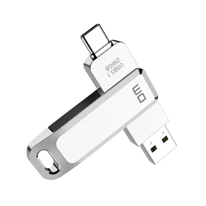 DM 2 in 1 Type-C & USB3.1 Flash Drive Dual Interface OTG Memory Flash Disk32G 64G 128G 256G 360° Rotation Thumb Drive