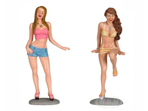 Fast Women Spokemodels 2 Piece Figure Set 1/18 Scale by Motorhead Miniatures