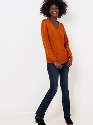 Brązowy sweter damski CAMAIEU - Kobieta