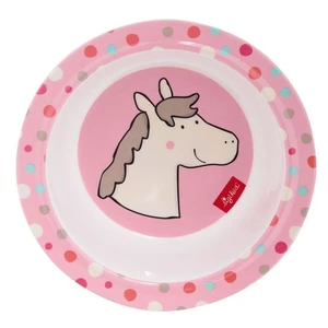Melamin baby mistička Hoppe Dot kůň 15,5 cm