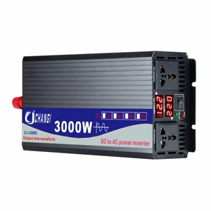 60HZ Solar Pure Sine Wave Power Inverter Dual Digital Display 3000W/4000W/5000W DC 12V/24V To AC 110V Converter