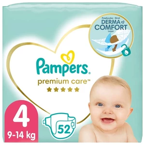 Pampers Premium Care 4 MAXI 9-14 kg 52 ks