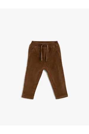 Koton Baby Boy Camel Hair Sweatpants